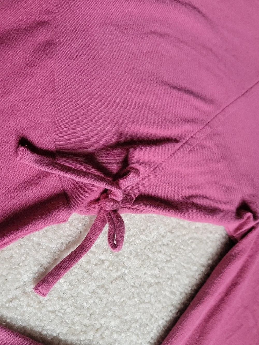 Long Sleeve Wrap-Style Pink Dress - Picture 3 of 6